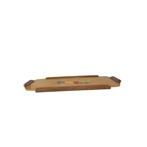 VTG 1950’s Rio Grande Ware Hand Painted Wooden Serving Tray w/Handles *READ - Picture 8 of 11